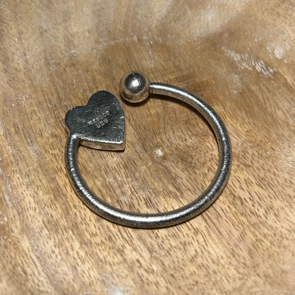 Vintage Mexico 925 Sterling Silver Heart Keyring - Picture 7 of 12